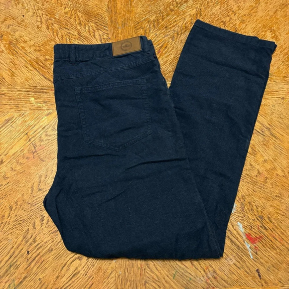 Peter Millar Other - Peter Millar Wayfare Tencel Cotton Blend Slim Fit Pants in Navy Blue Mens Sz 35